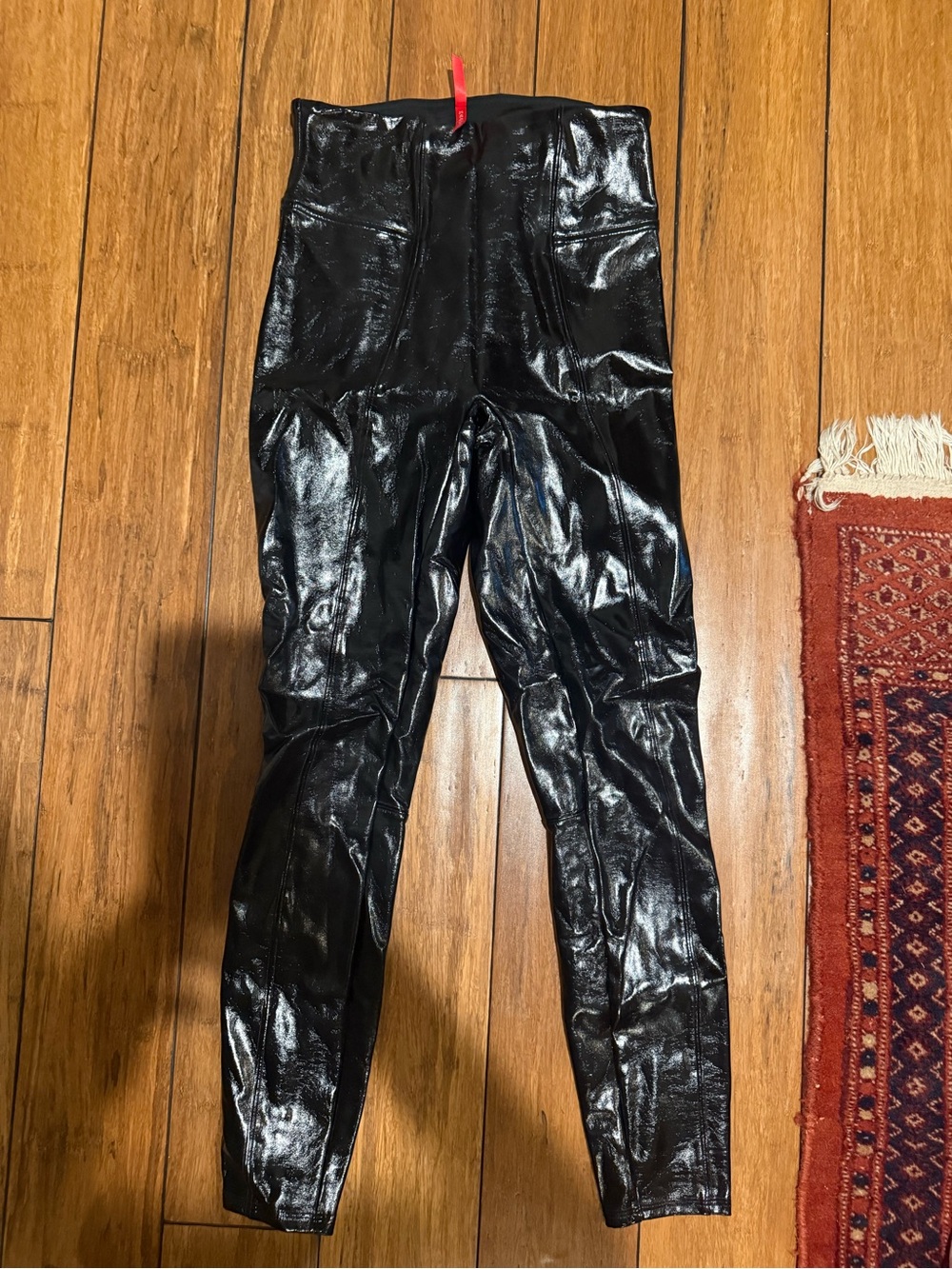 Spanx Faux Leather Black Leggings